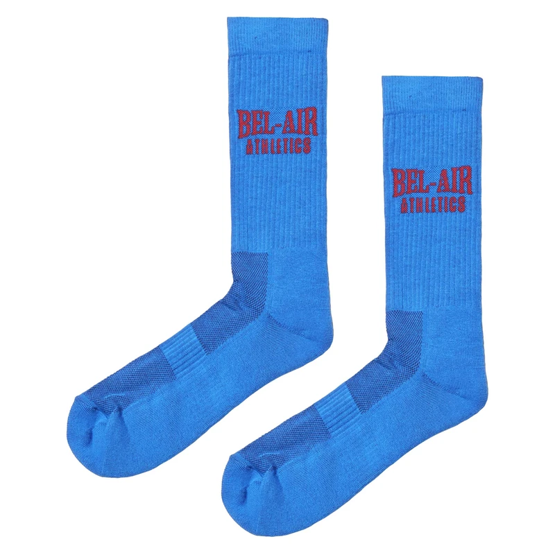 Bel Air Athletics Socks - Varsity Blue with Academy red jacquard