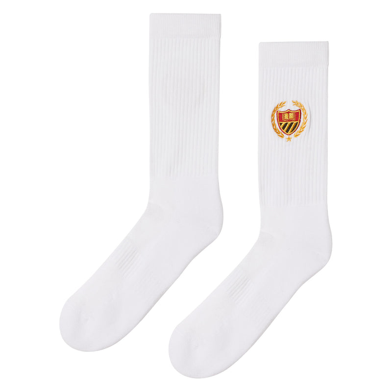 Academy Crest Socks - Notebook white